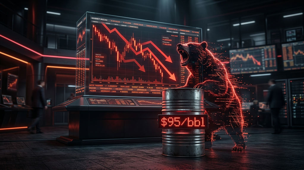 Nifty 23,900 Ke Niche, Crude $95 Ke Paar Aur Market Fall