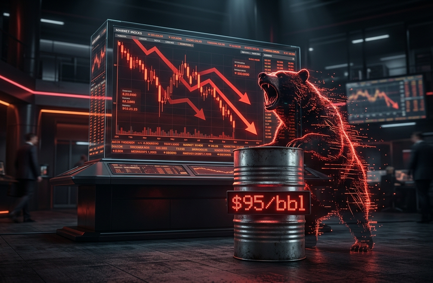 Nifty 23,900 Ke Niche, Crude $95 Ke Paar Aur Market Fall
